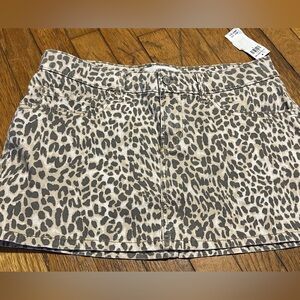 Hollister Leopard Print Mini Skirt